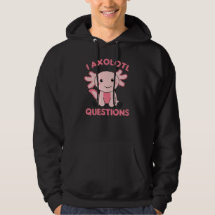 Axolotl liebt süße Tiere für Kinder rosa Hoodie