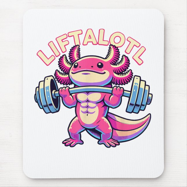 Axolotl LIFTALOTL Mousepad (Vorne)