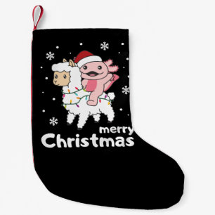 Axolotl Llama Alpaca Frohe Weihnachtstiere Kleiner Weihnachtsstrumpf