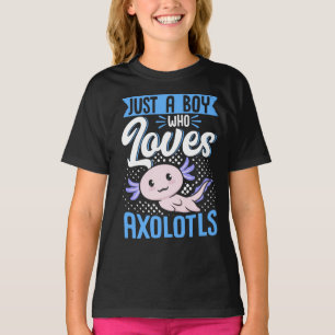 Axolotl Lover Just A Boy, der Axolotls Kawaii Lieb T-Shirt