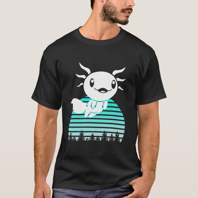 Axolotl Lover Niedliche Kinder Männer Frauen lusti T-Shirt (Vorderseite)