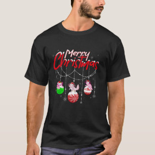 Axolotl Lover Xmas Ornament Santa Axolotl Christma T-Shirt