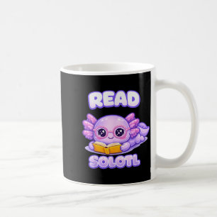 Axolotl lustiger Leser Buch Bibliothek Kinder read Kaffeetasse