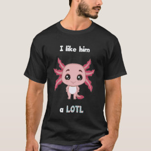Axolotl Lustiges Süßes Tier für Paare Partner Gif T-Shirt