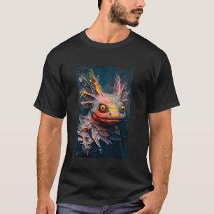 Axolotl-Malerei Ölmalerei Gemälde T-Shirt