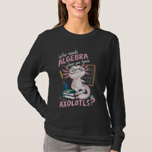 Axolotl Math Teacher Mexican Salamander Mathematic T-Shirt