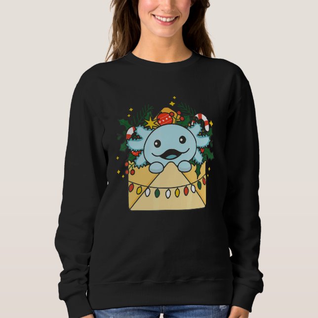 Axolotl Merry Christmas Animals Axolots Christmas Sweatshirt (Vorderseite)