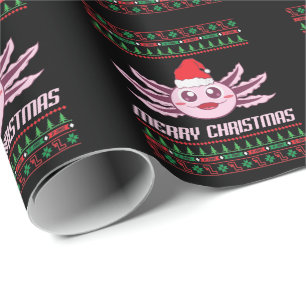 Axolotl Merry Christmas Geschenkpapier