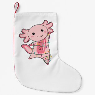 Axolotl Merry Christmas Winter Animals Axolotls Ad Kleiner Weihnachtsstrumpf