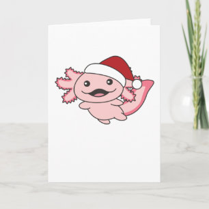 Axolotl Merry Christmas Winter Axolotl Karte