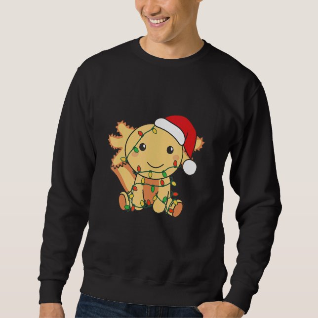 Axolotl Merry Christmas Winter Axolotls Christmas  Sweatshirt (Vorderseite)