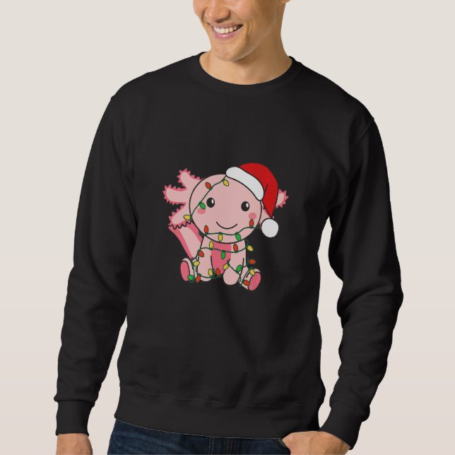 Axolotl Merry Christmas Winter Axolotls Christmas  Sweatshirt (Vorderseite)