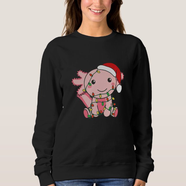 Axolotl Merry Christmas Winter Axolotls Christmas  Sweatshirt (Vorderseite)