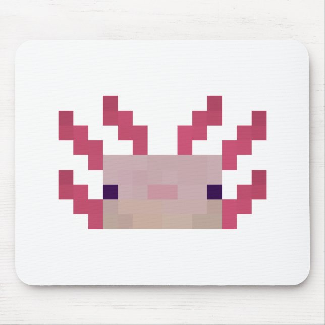 Axolotl Minimal Pixel Mousepad (Vorne)
