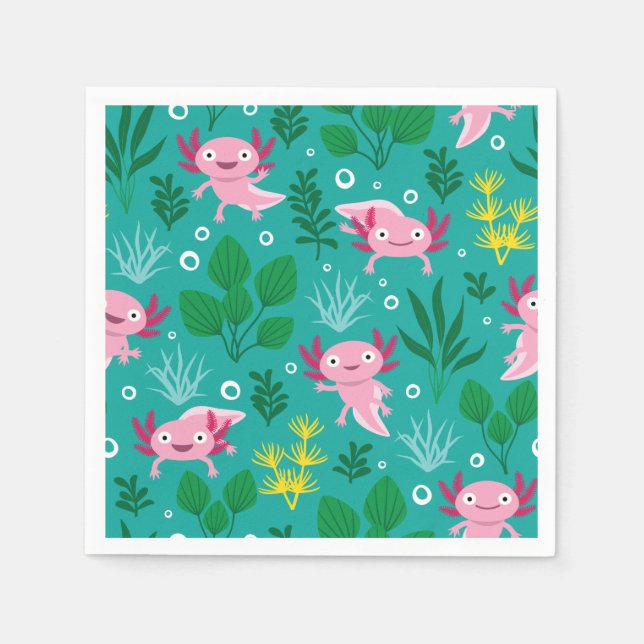Axolotl Napkins Serviette (Vorderseite)