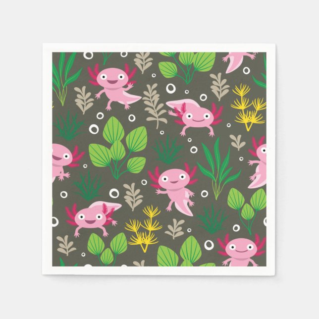 Axolotl Napkins Serviette (Vorderseite)