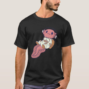 axolotl niedlicher axolotl Leerraumsender T-Shirt