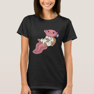axolotl niedlicher axolotl Leerraumsender T-Shirt