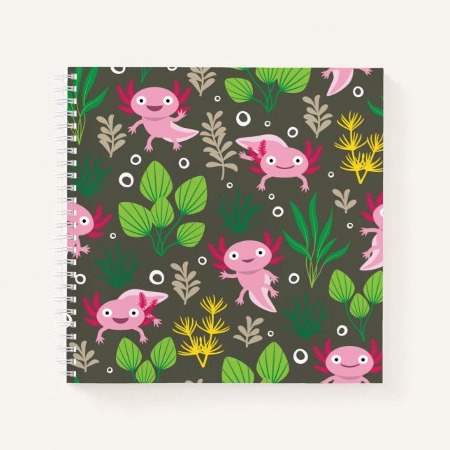 Axolotl-Notebook Notizbuch (Vorderseite)