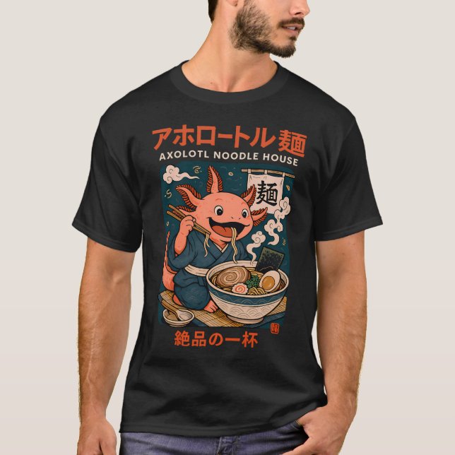 Axolotl Nudelhaus T-Shirt (Vorderseite)