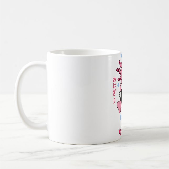 Axolotl Onigiri Kaffeetasse (Links)
