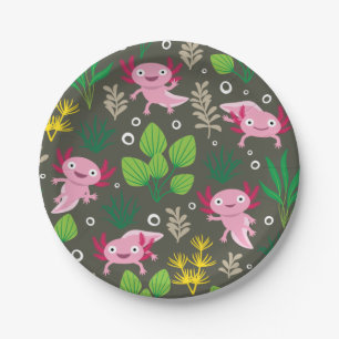 Axolotl Paper Plate Pappteller
