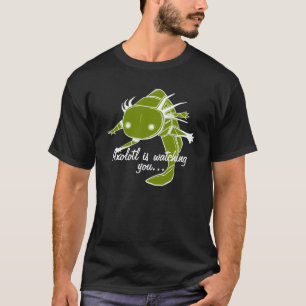 Axolotl passt Sie… wilde Art auf dunklem bkg auf T-Shirt