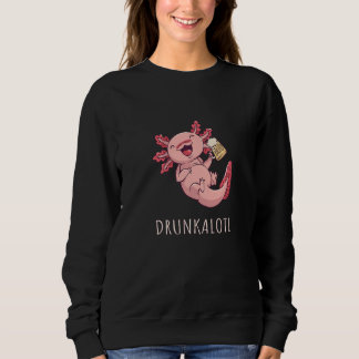 Axolotl Pet Axolotl  Beer Sweatshirt