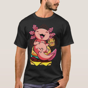 Axolotl Pet Niedliche Essstörung und Getränke T-Shirt
