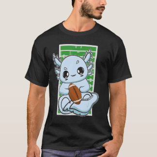 Axolotl Plays Fantasy Football For Coach Center Gu T-Shirt