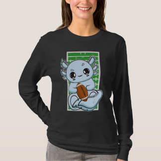 Axolotl Plays Fantasy Football For Coach Center Gu T-Shirt