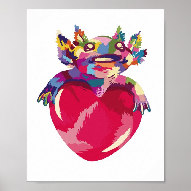 Axolotl Poster (Vorne)