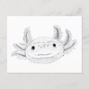 Axolotl Postkarte