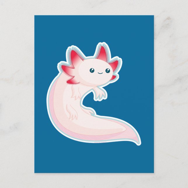 Axolotl Postkarte (Vorderseite)