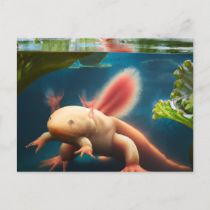 Axolotl Postkarte