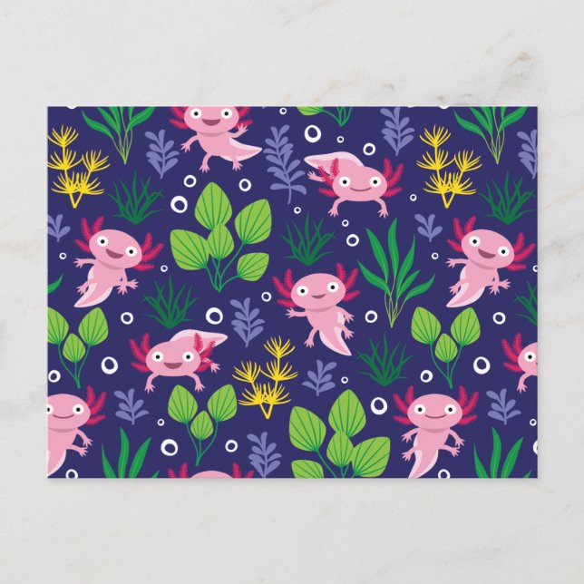 Axolotl Postkarte (Vorderseite)