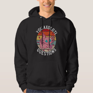 Axolotl Questions Pink Strawberry Milkshake Hoodie