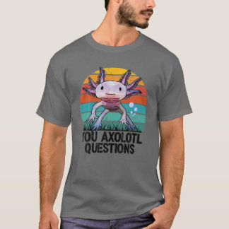 Axolotl Questions Youth Retro Niedlich Axolotl T-Shirt
