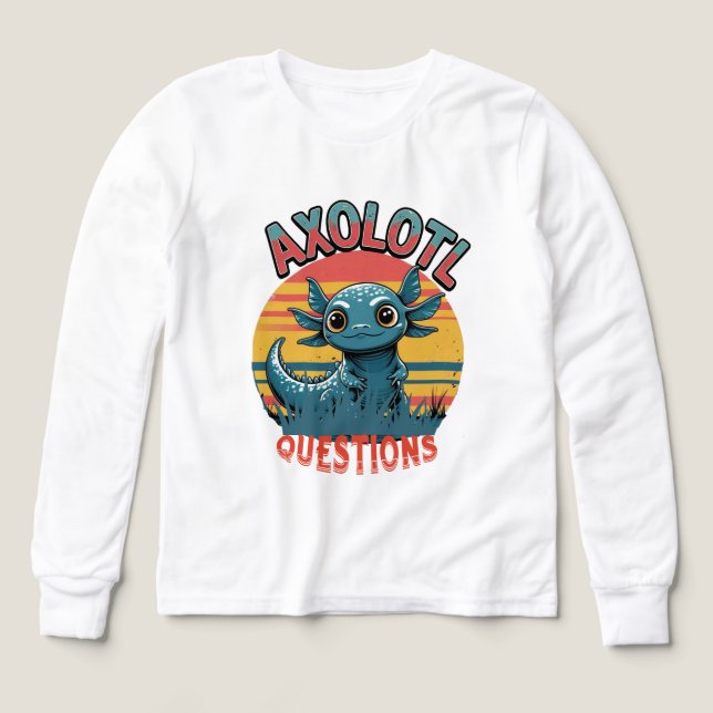 "AXOLOTL QUESTS - Retro Graffiti Vibes" (Design Vorderseite)