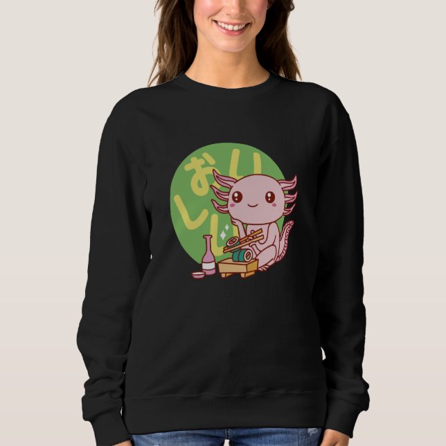 Axolotl Ramen Anime Manga Sweatshirt (Vorderseite)