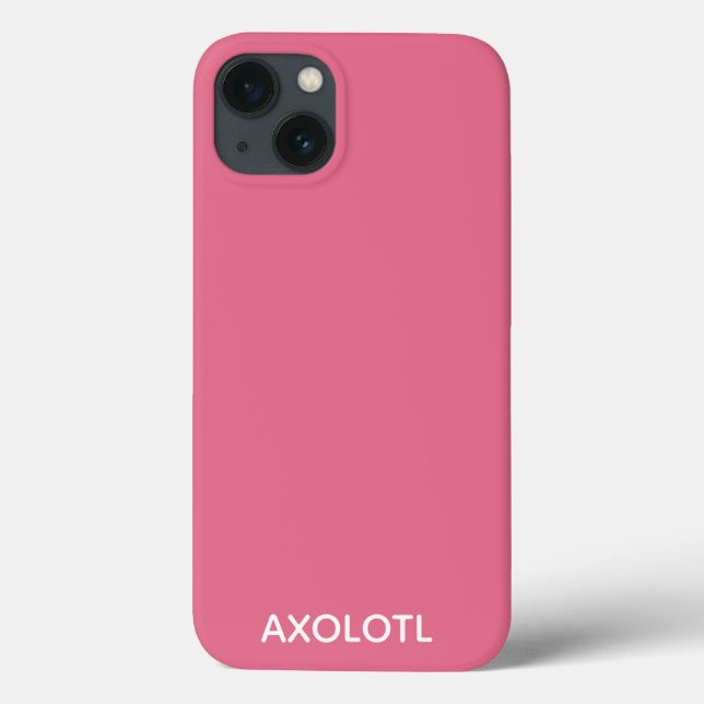 Axolotl rosa Farbname Case-Mate iPhone Gehäuse Hülle (Rückseite)