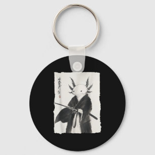 Axolotl Samurai Japanischer Vintage Krieger Art An Schlüsselanhänger
