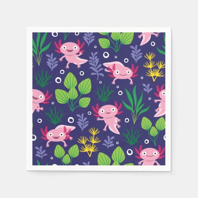 Axolotl Serviette (Vorderseite)