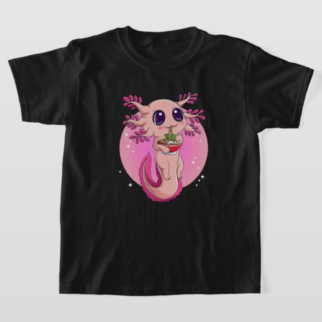 Axolotl Shirt for Women Girls, Japanischer Ramen N (Ablage )