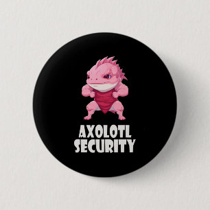 Axolotl Sicherheit Sonnenmuskeln Axolotl Niedlich  Button