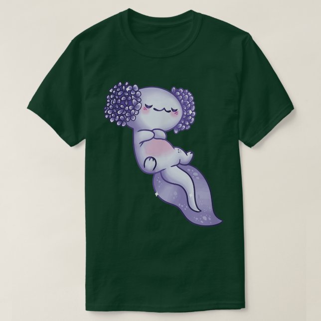 Axolotl Sleep Nickerchen Niedlich Funny Axolotls K T-Shirt (Design vorne)