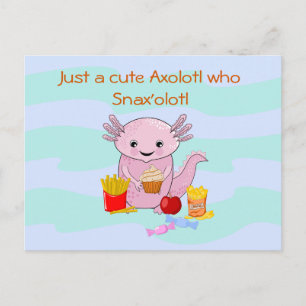 Axolotl Snax'olotl fun Postkarte