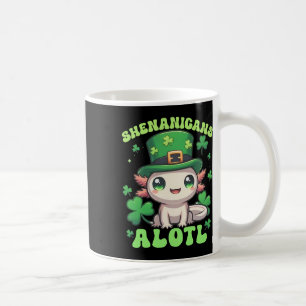 Axolotl St. Patrick's Day Schabernack Alotl  Kaffeetasse