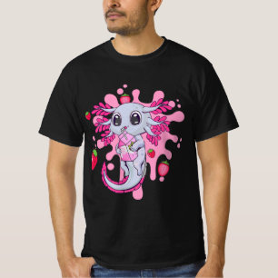 Axolotl Strawberry Milk Niedlich Kawaii Anime Gift T-Shirt