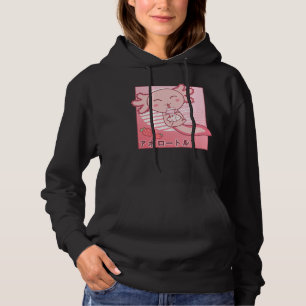 Axolotl Strawberry Milk Retro Kawaii Japan Axolotl Hoodie